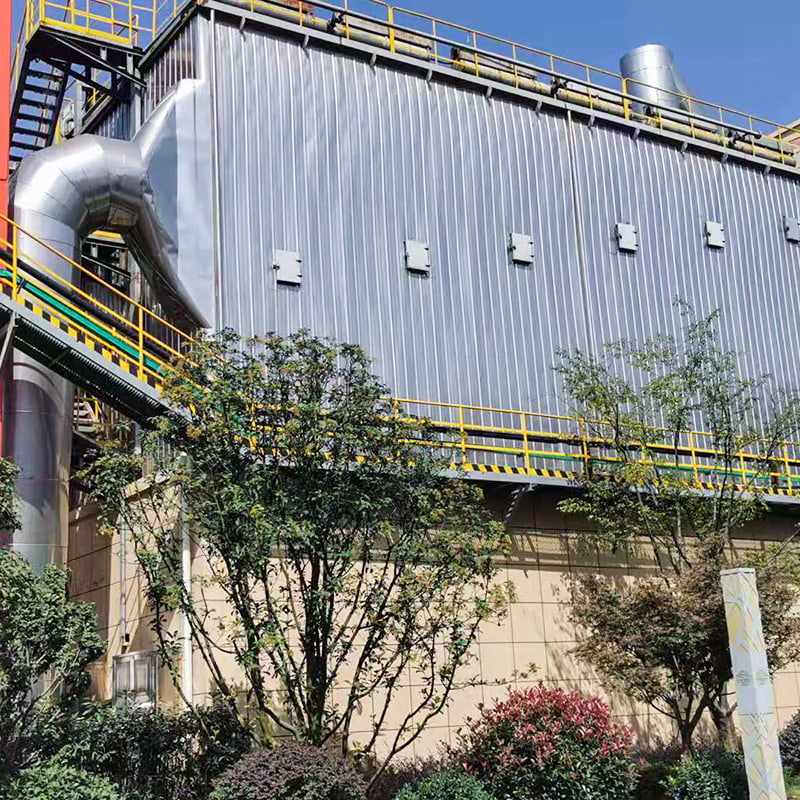 Collettore di polveri a sacco con getto a impulsi ad alta temperatura
